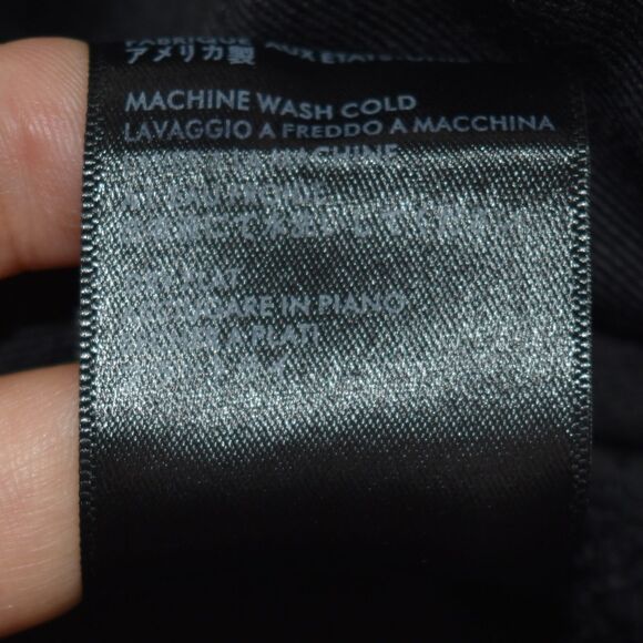 Amiri NWT Stack Jean Italian Stretch Skinny Leg Solid Black Denim Jeans Size 30 - Picture 11 of 12